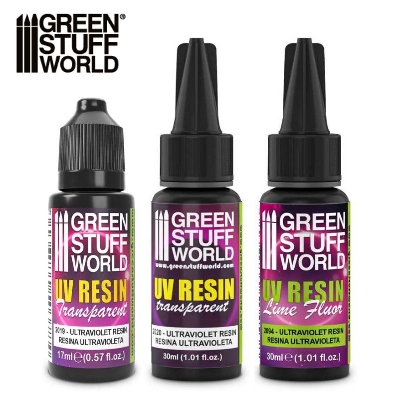 Green Stuff World: UV RESIN - Water Effect | Lime Fluor Toxic Effect