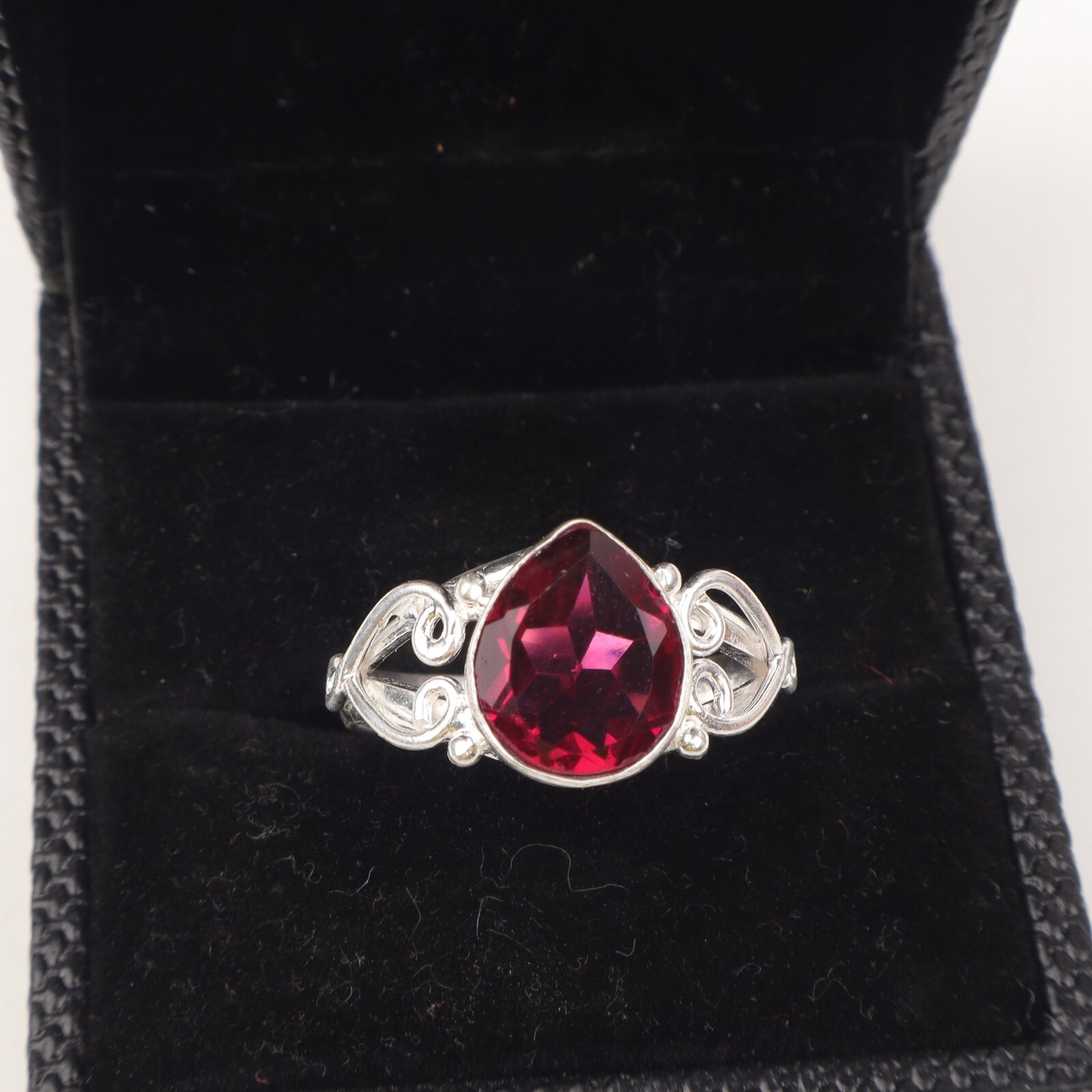 Pink Rubellite Gemstone 925 Sterling Silver Ring Handmade Jewelry Ring For Gift
