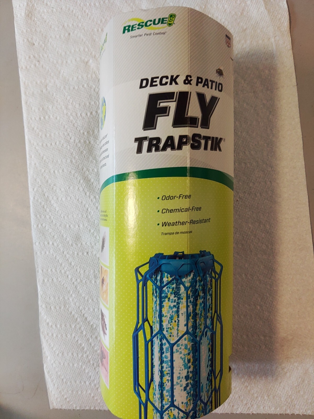 RESCUE! Deck & Patio Fly TrapStik Outdoor Hanging Fly Trap