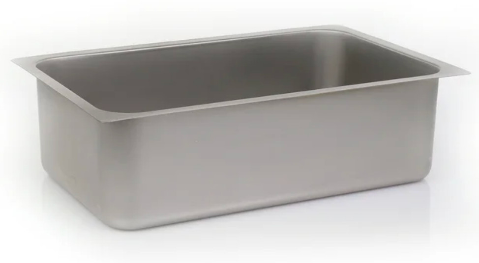 NEW 12x20 Full Size Stainless Water Spillage Pan With Flange for Hot Steam #3028