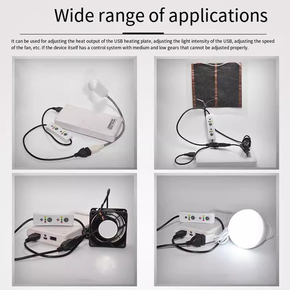 USB Timer Switch Extension Cable 5V DC Power Supply 60cm Timer Cord Controller