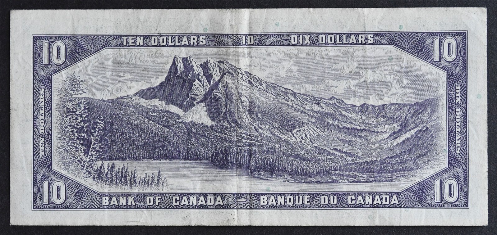 1954 Canada $10 Banknote P#79b S/N# H/V 8377231