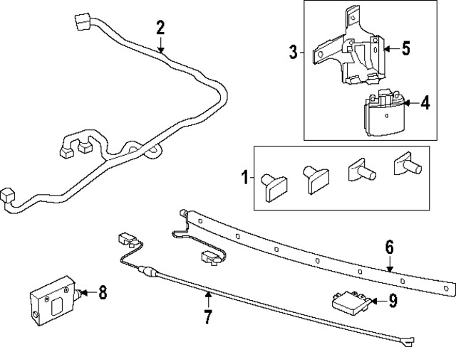 Genuine Ford Radar Sensor Mount Bracket RB5Z-14D189-A