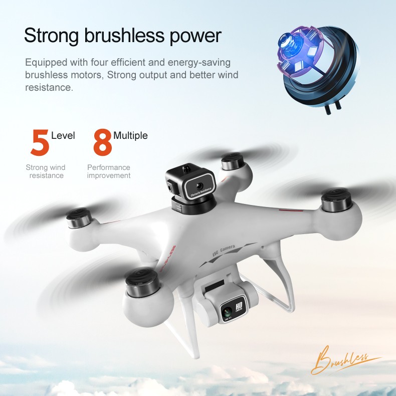S116 4K Drone RC Brushless Dual Camera WiFi FPV Foldable Quadcopter ND