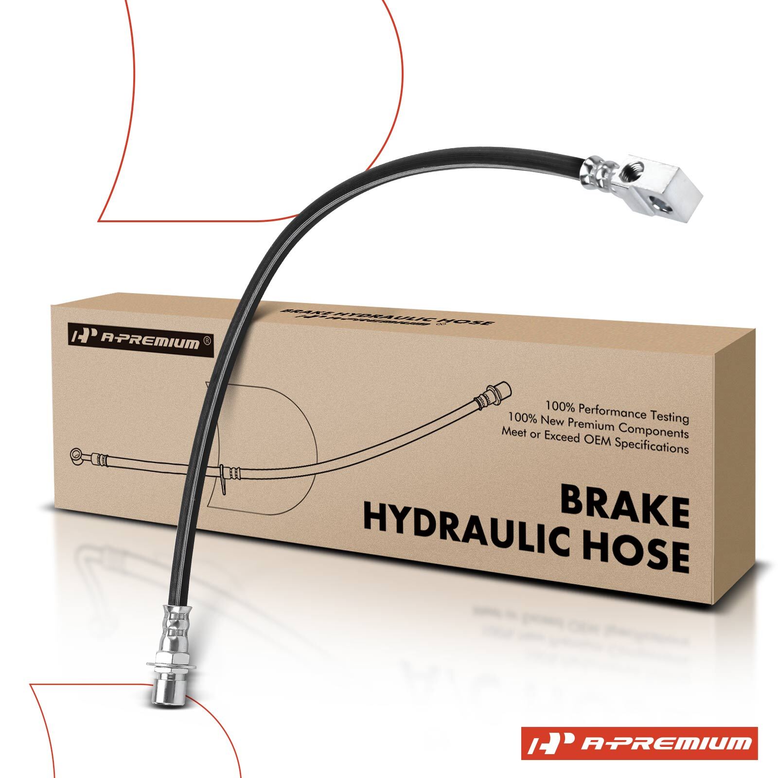 A-Premium Rear Center Brake Hydraulic Hose for Chevy Blazer 95-05 S10 GMC Jimmy