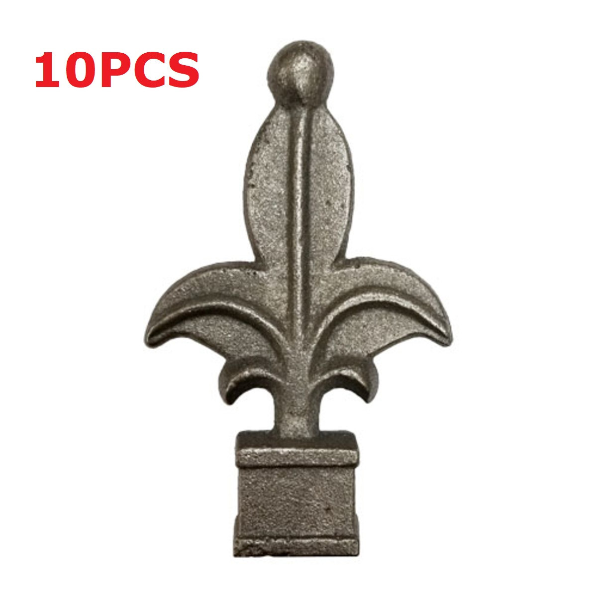 3/4" Finial Fleur-de-lis Square Pipe Gate Fence Topper Ornamental x10 Cast Iron