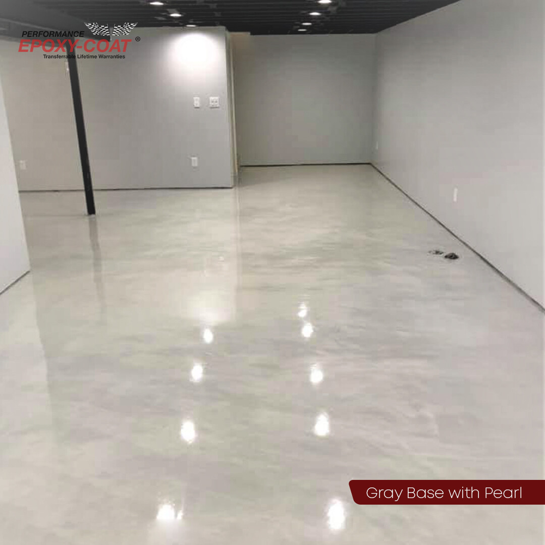 Metallic Half Epoxy Floor Coating Kit 150 sq. ft. MEDIUM BLUE Base Coat