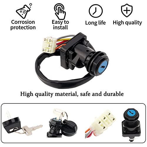 Ignition Key Switch 37110-38F19 Compatible with Suzuki LTA LTF 400 Eiger LTA