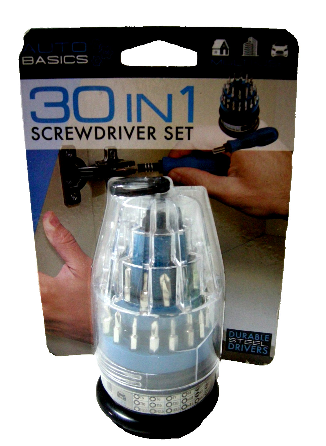 30 in 1 Screwdriver Set By Auto Basics, Durable Steel Drivers, Brand New