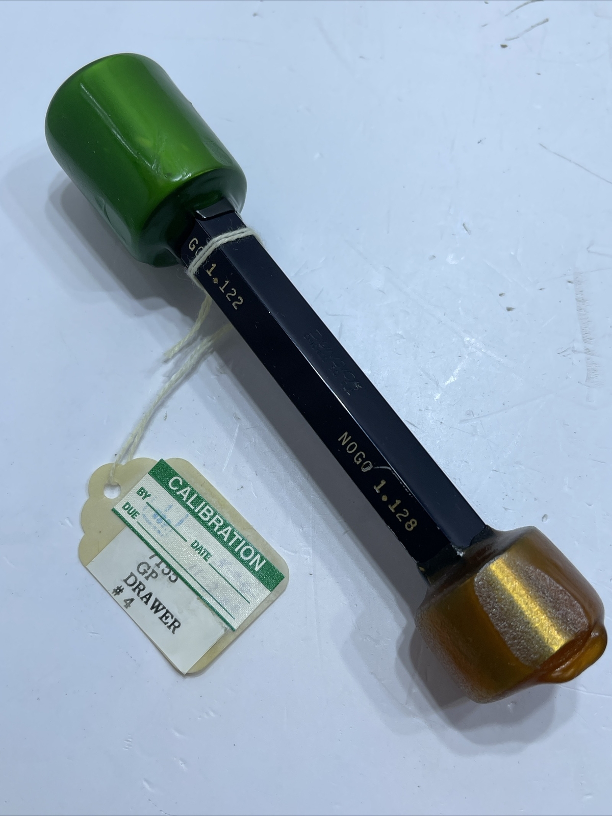 Dundick 1.122 1.128 GO NO GO Pin Plug Gage Z PT. NO. B78275 TL. NO. 7155-GP USA