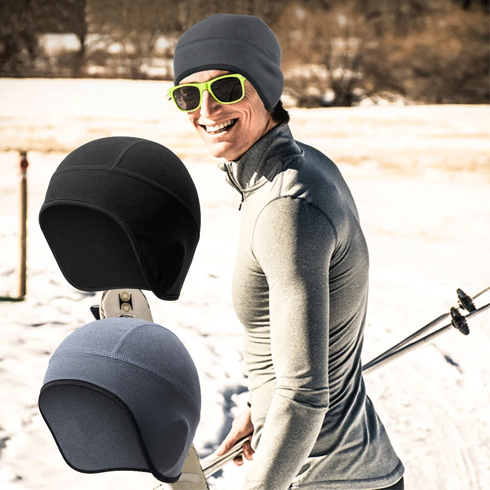 Winter Warmer Hats Cycling Helmet Lining Sports Hats Skiing Hiking Fleece Caps