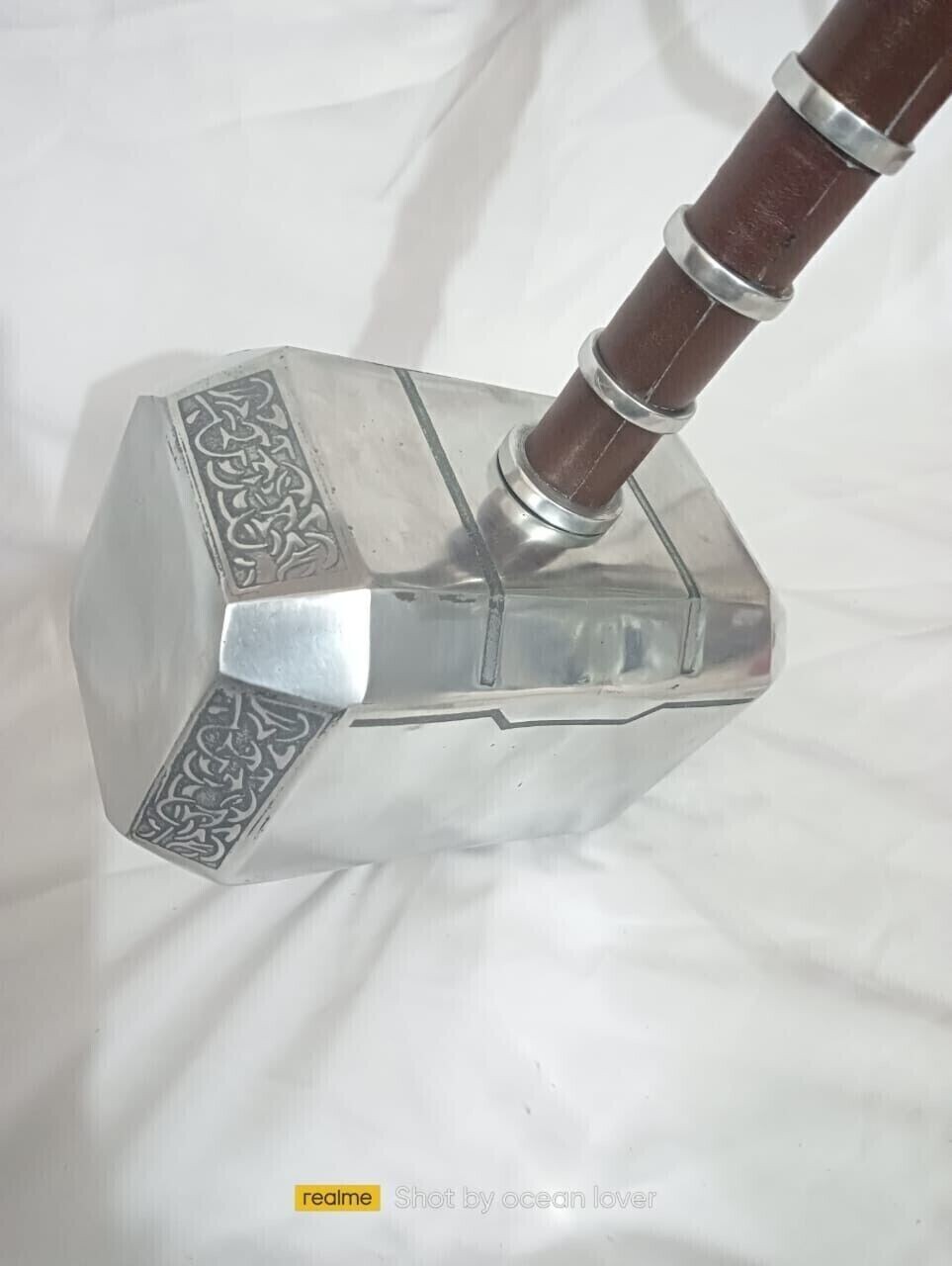 Engraved Aluminium Heavy Thor With Leather Strap Viking Replica Hammer Gift