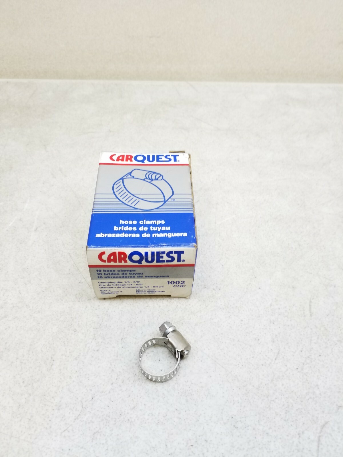 1002CHC Carquest 1/4‐5/8" Hose Clamp Made In USA Free shipping Qty 1 Piece