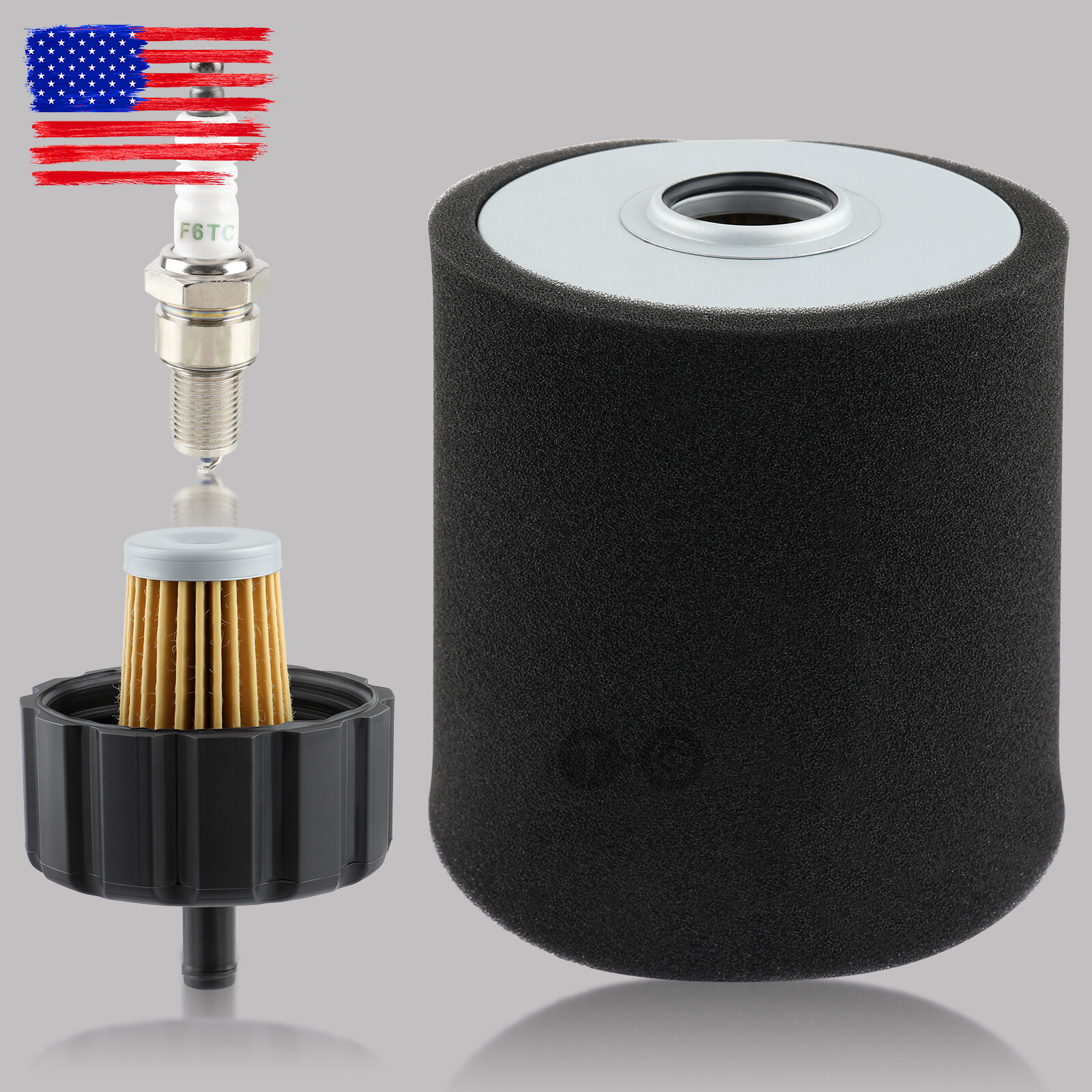 For Yamaha G2 G8 G9 G11 Golf Cart 85-94 J381445000 Air Pre Filter Spark Plug Kit