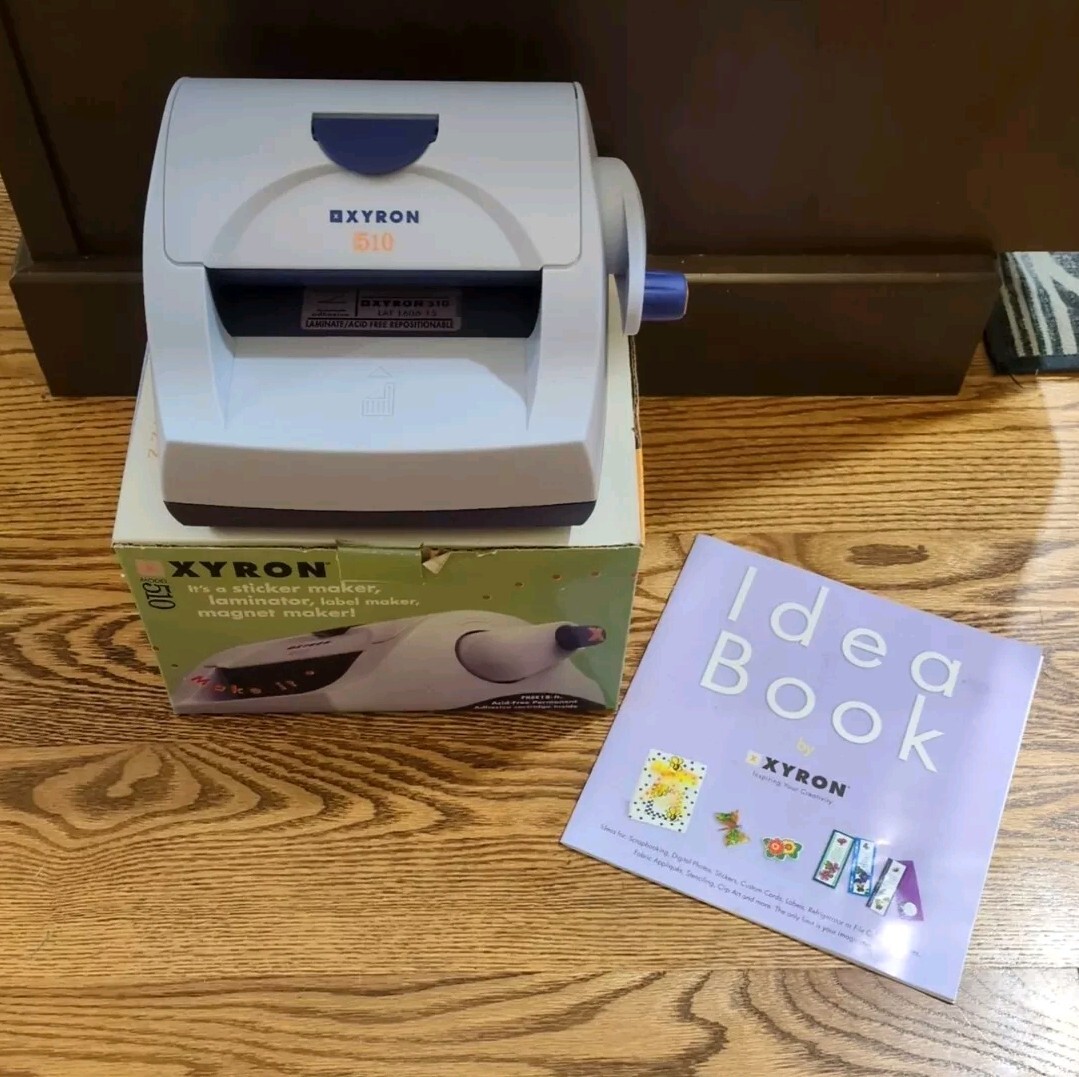 Xyron 510 Creative Station Sticker Machine Laminator Barely Used, With Cartridge