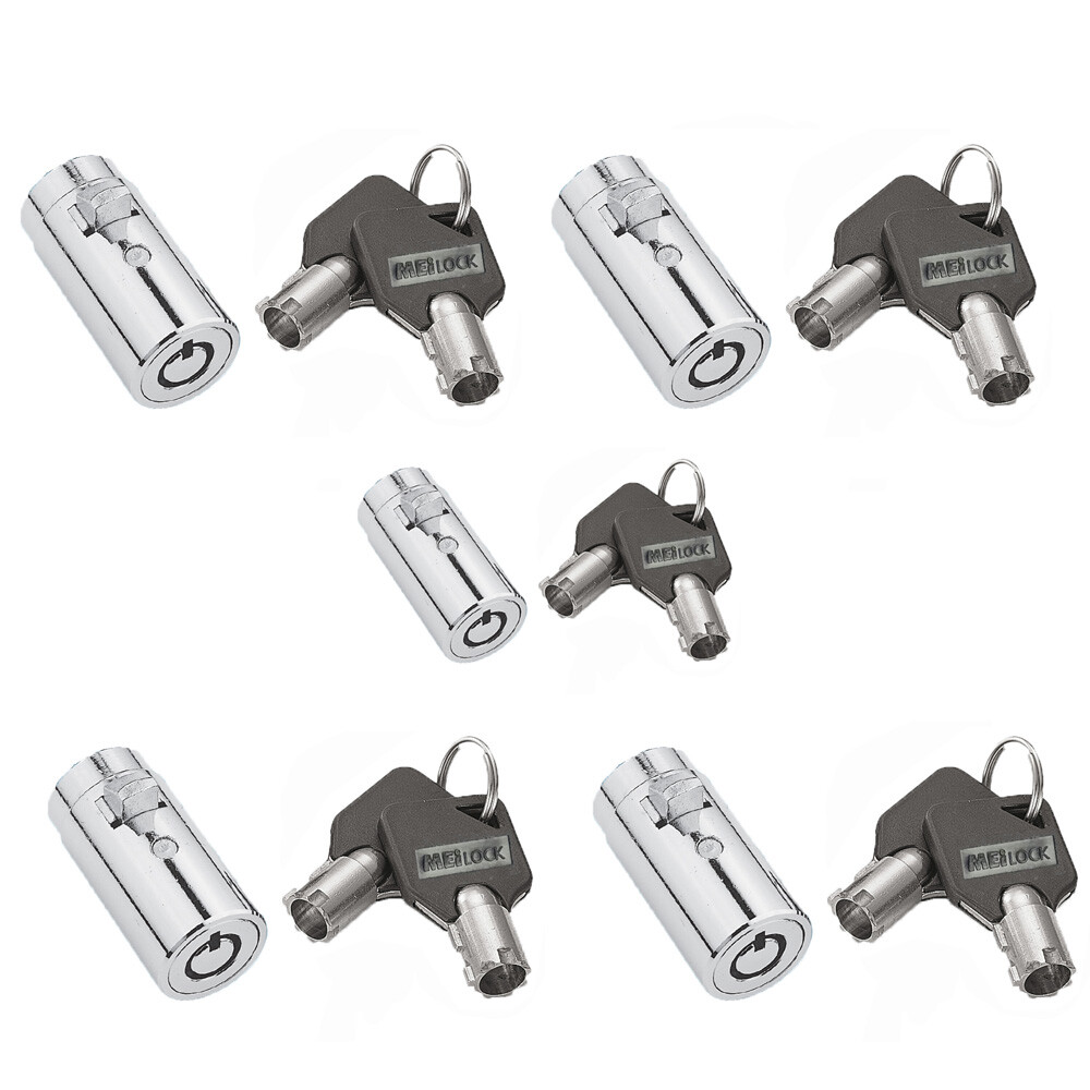 Lot of 5 Vending Machine Lock Universal Pepsi Coke Dixie Narco Royal Vendors