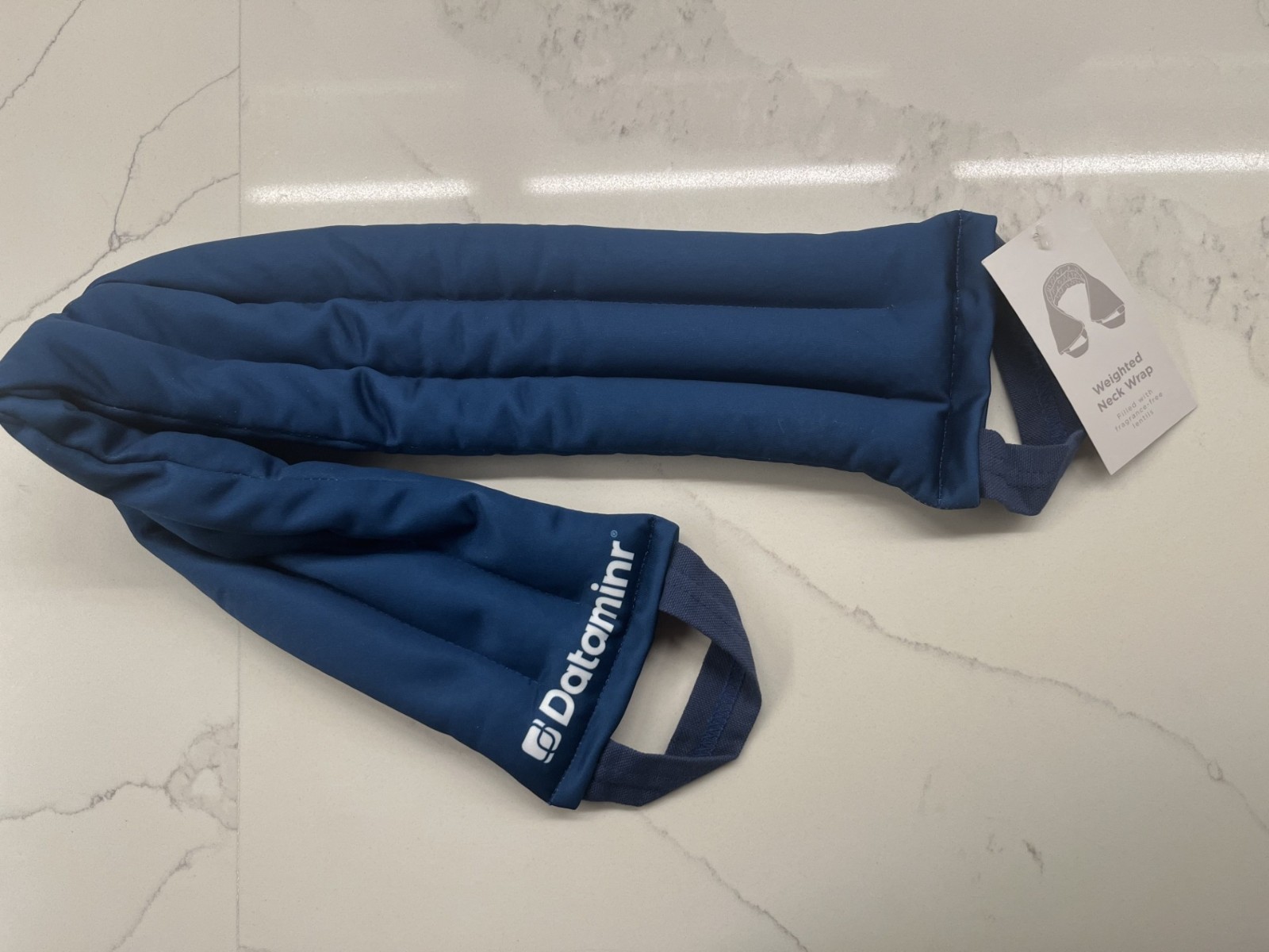 Dataminr Branded Weighted Neck Wrap – New with Tags – Blue Heated/Cold Pack
