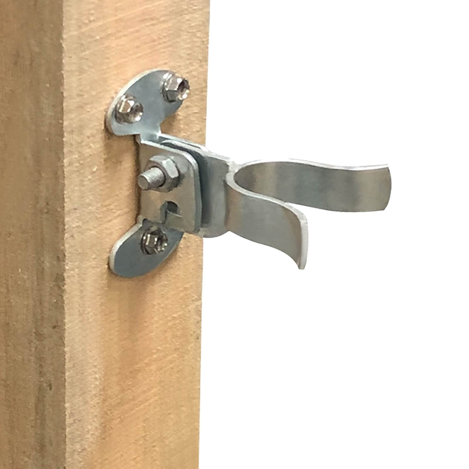 1-5/8" Flat Back Wall Mount Fork Gate Latch - Gate Latch Hardware with Screws...