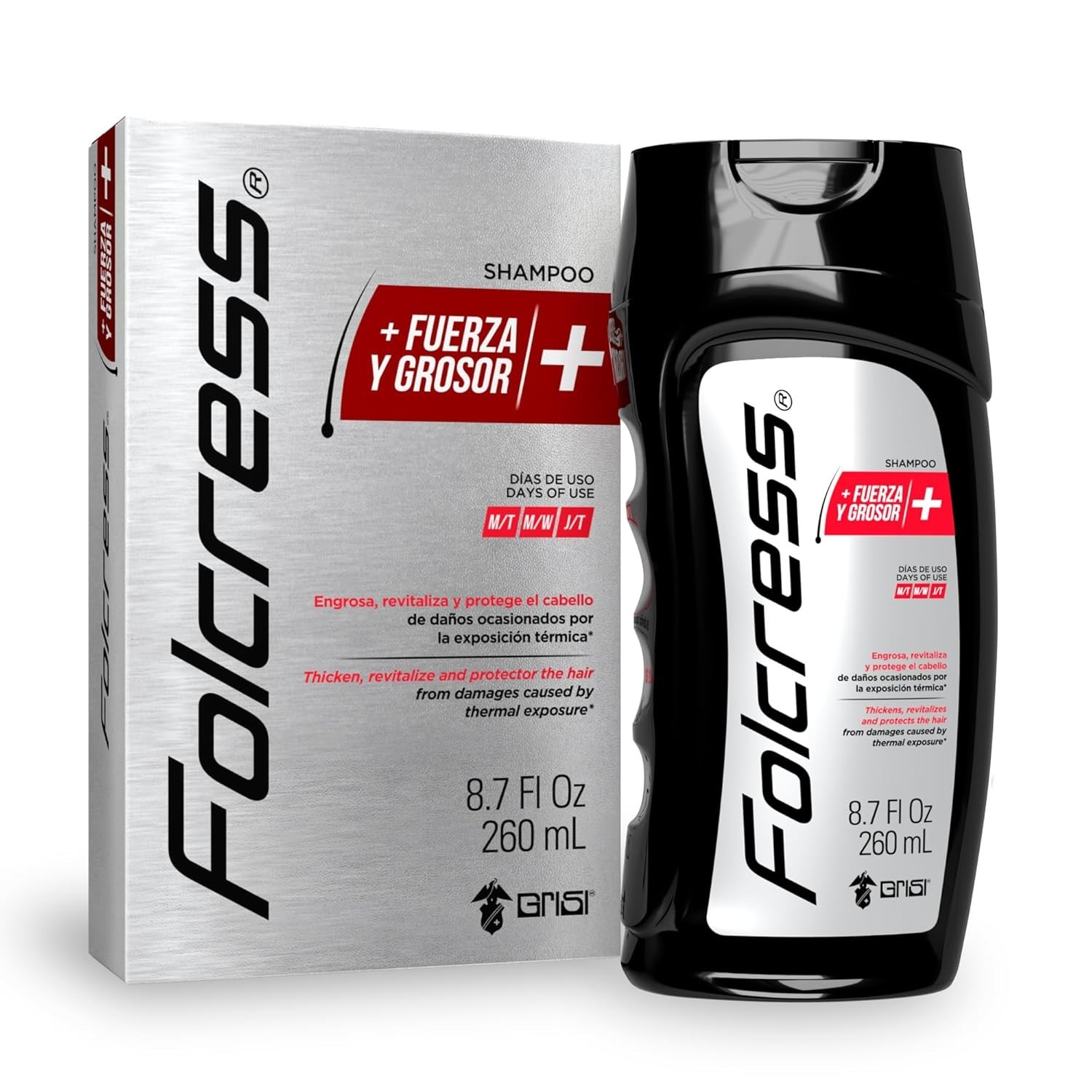 Folcress 2PK Shampoo  Reparador Capilar Ozono 260ml