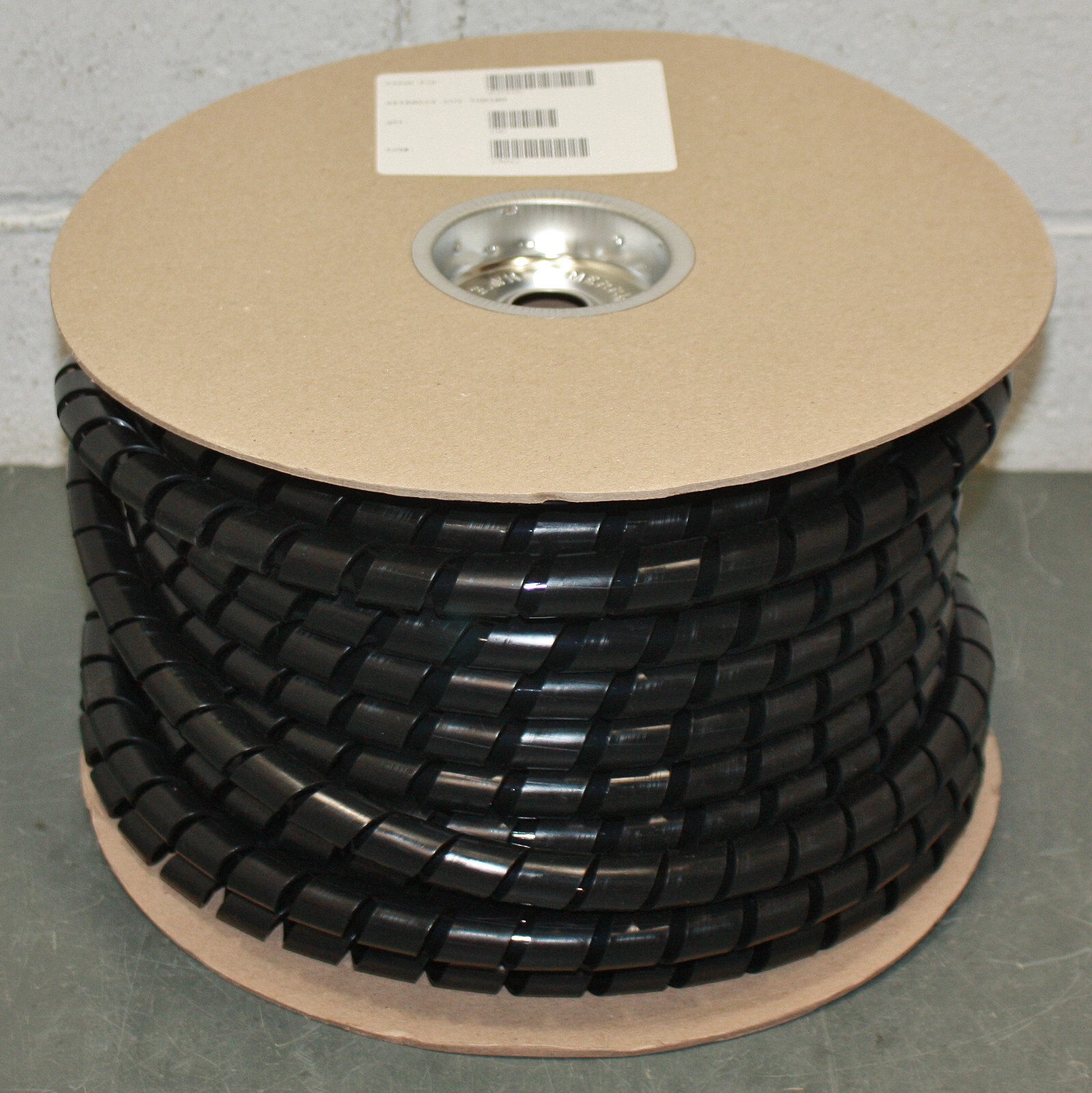 Hellermann Tyton Spiral Wrap Cable Sheathing 2NFP0C, 1/4" x 100 ft Black PE 2NFP