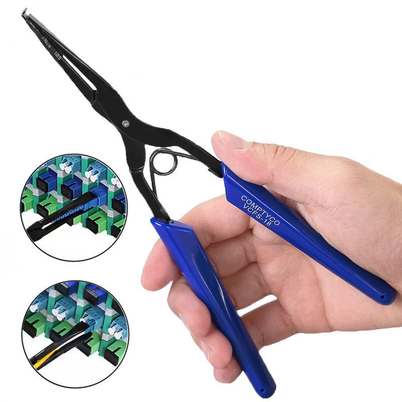FTTH SC LC adapter clamp pliers fiber optic connector insertion removal tool