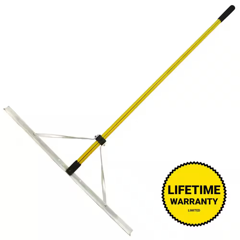 Heavy-Duty Landscape Rake with 60 In. Classic Fiberglass Handle