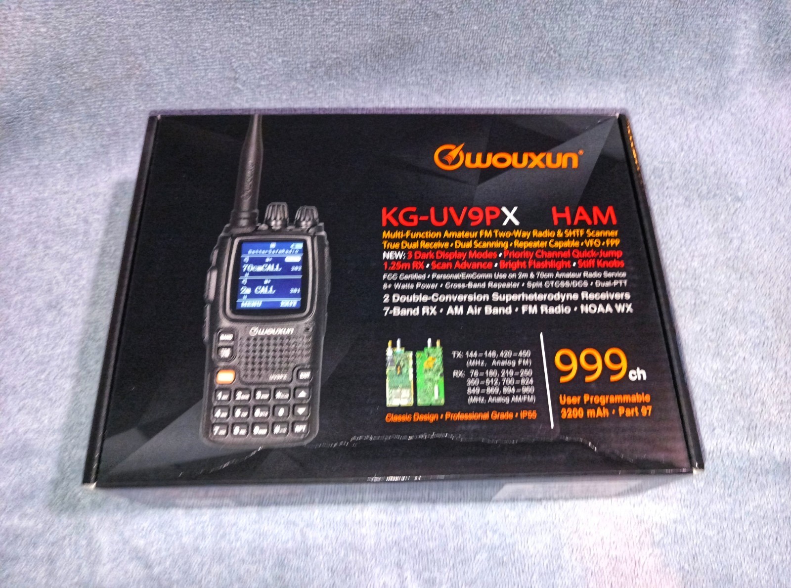 Wouxun KG-UV9PX Ham/GMRS SHTF Radio-Better Safe Radio - Open Box condition