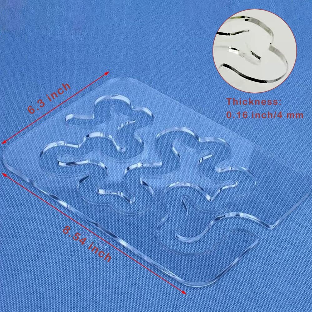 Free Motion Quilting Template Rulers for Machine Quilting Meander Design