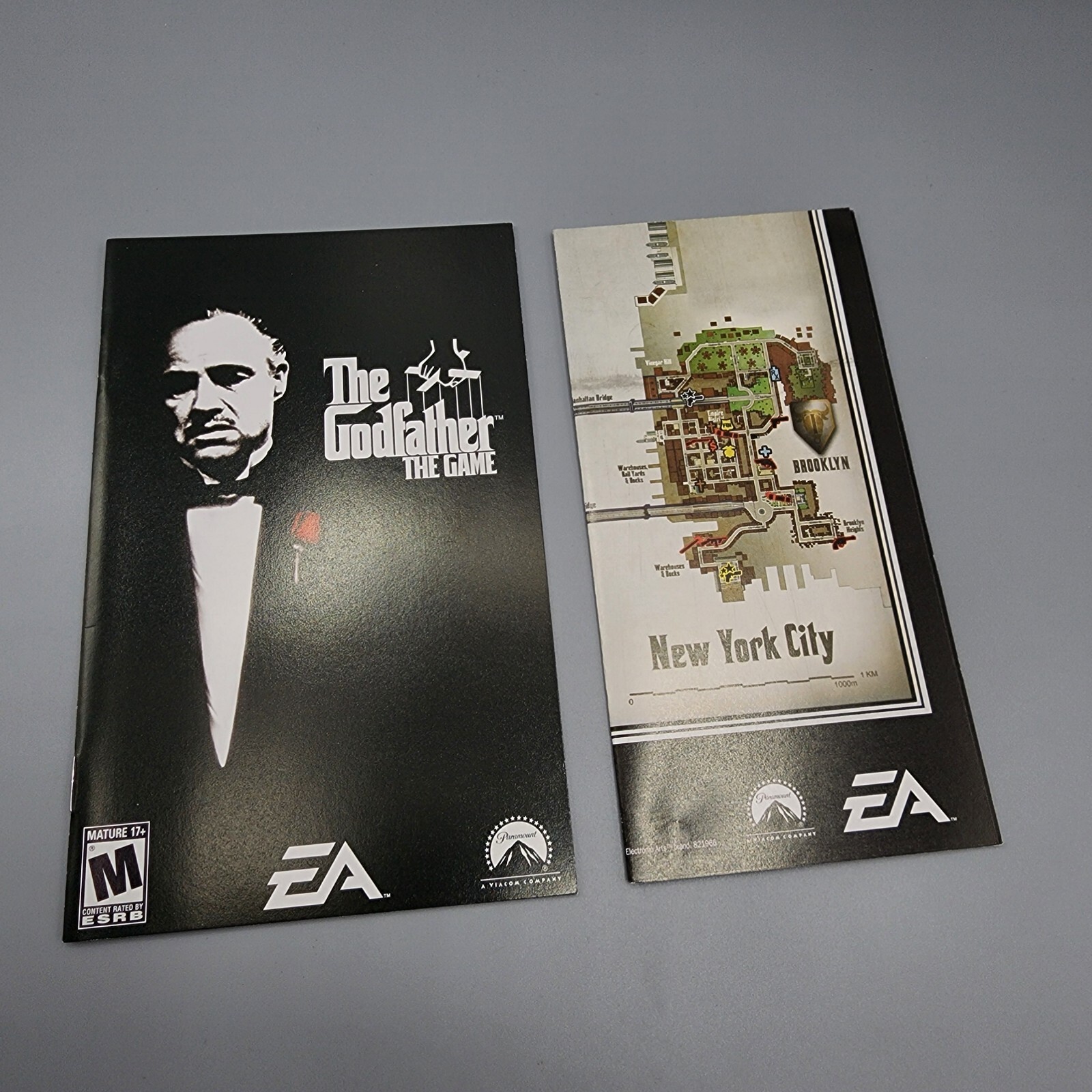 Godfather: The Game (Sony PlayStation 2, PS2) Manual & Poster Map ONLY / No Game