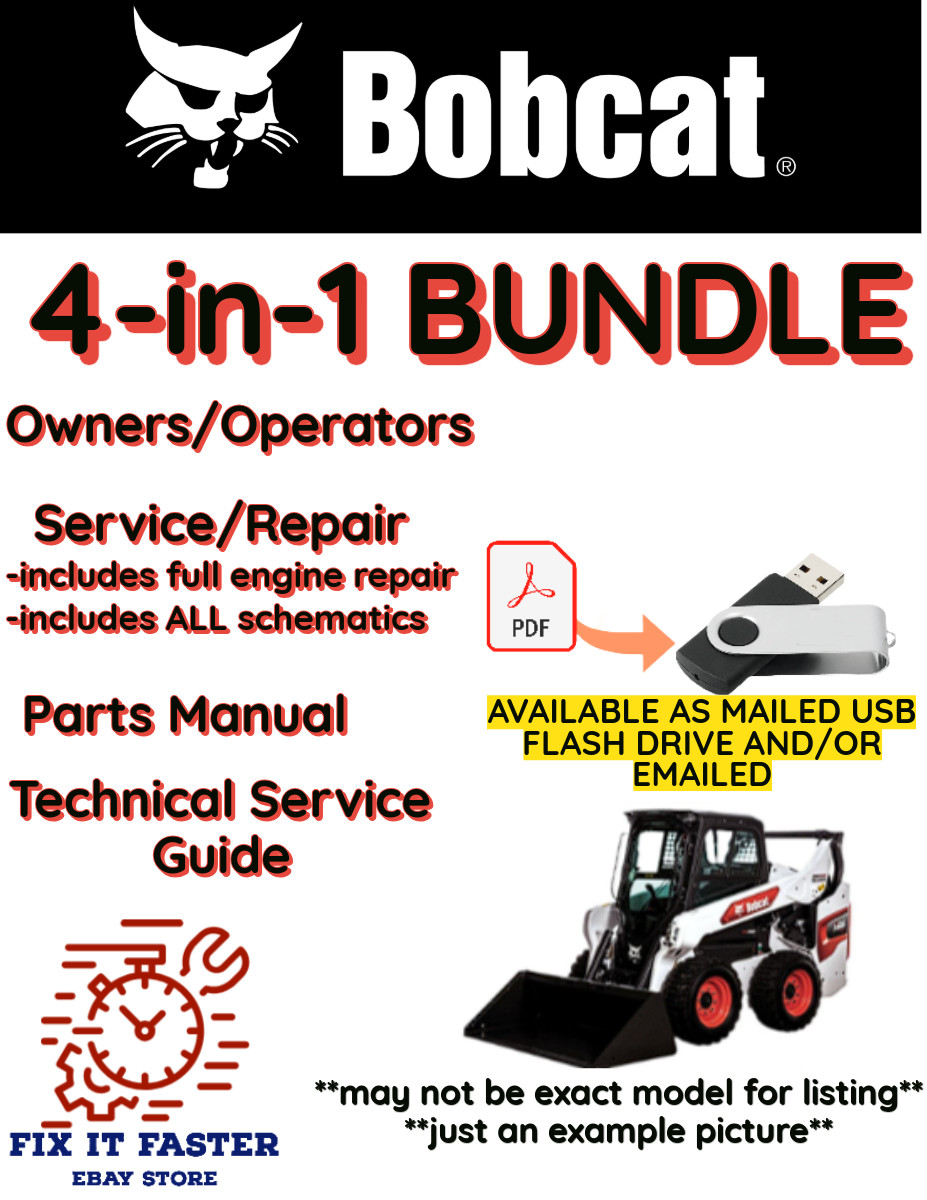 BOBCAT 450 SKID STEER LOADER OPERATORS SERVICE REPAIR SHOP PARTS MANUAL PDF USB