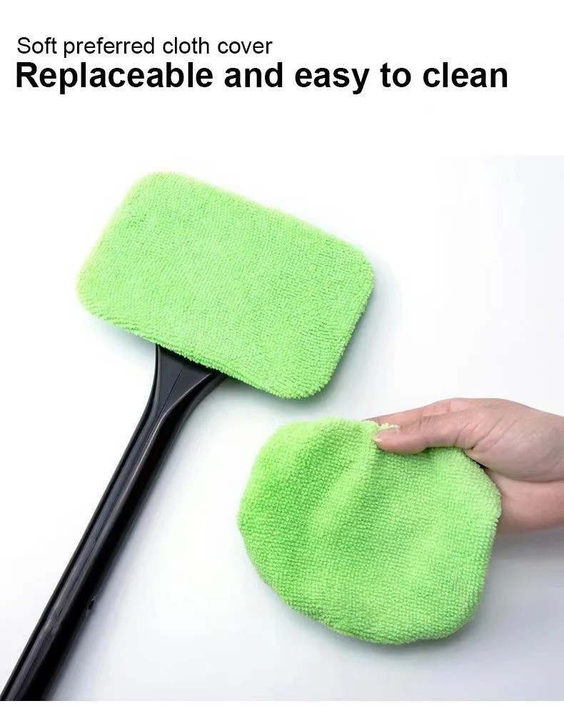Car Window Cleaner Brush Windshield Cleaning Tool Long Handle Glass Wiper