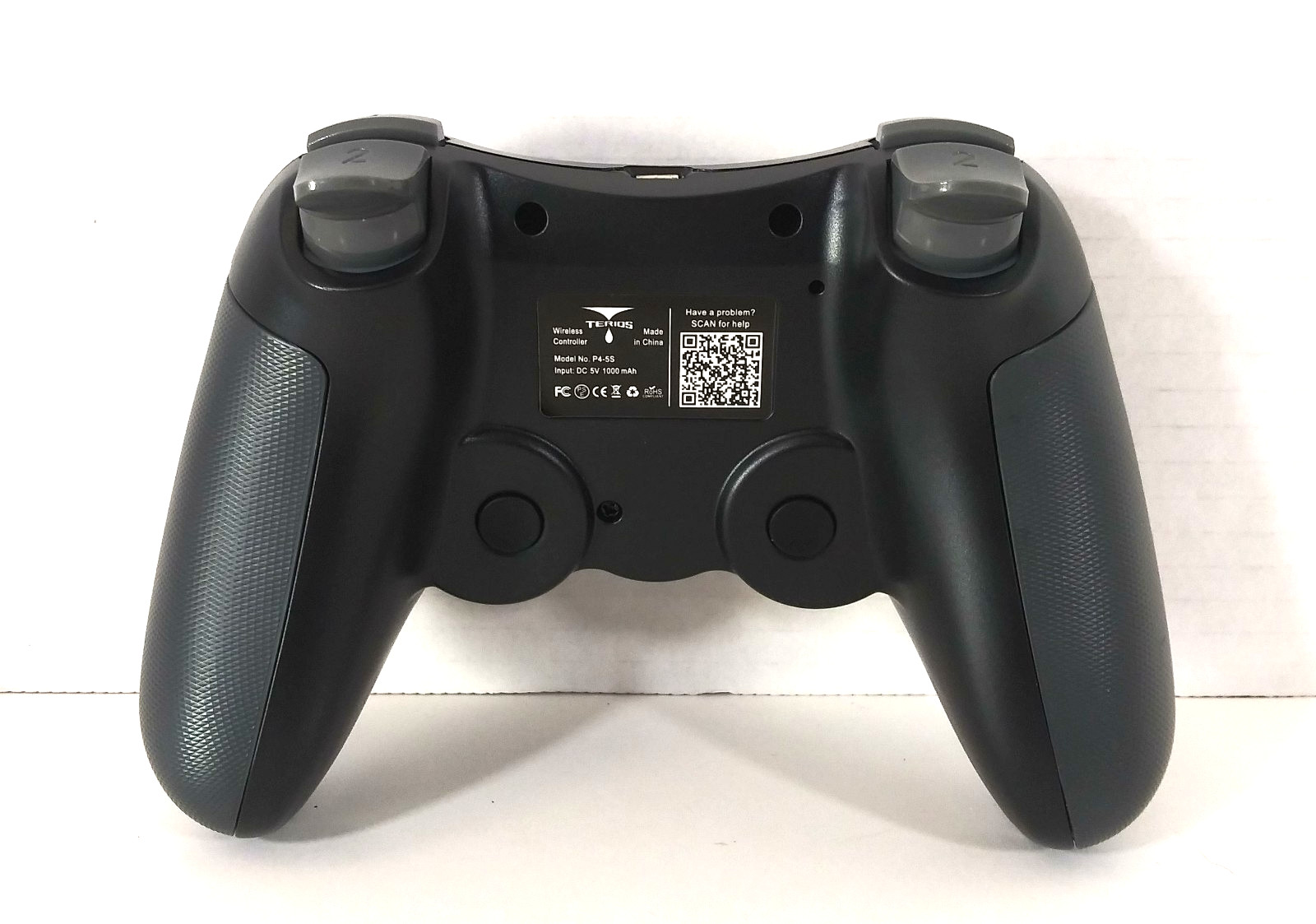 Terios P4-5S Black Wireless Gaming Controller For PS4 Vibration with Turbo New