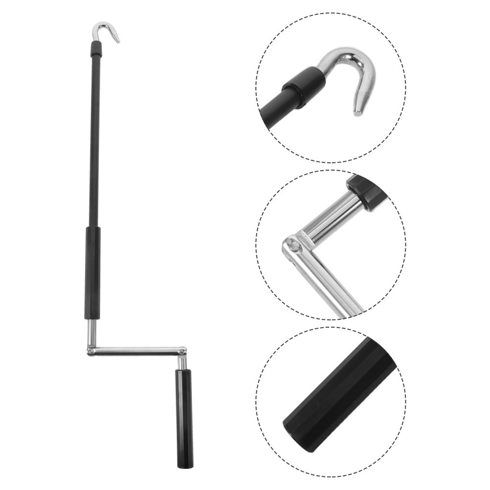 Outdoor Awning Crank Handle: Patio Sunshade RV Crank Handle with Hook for Patio
