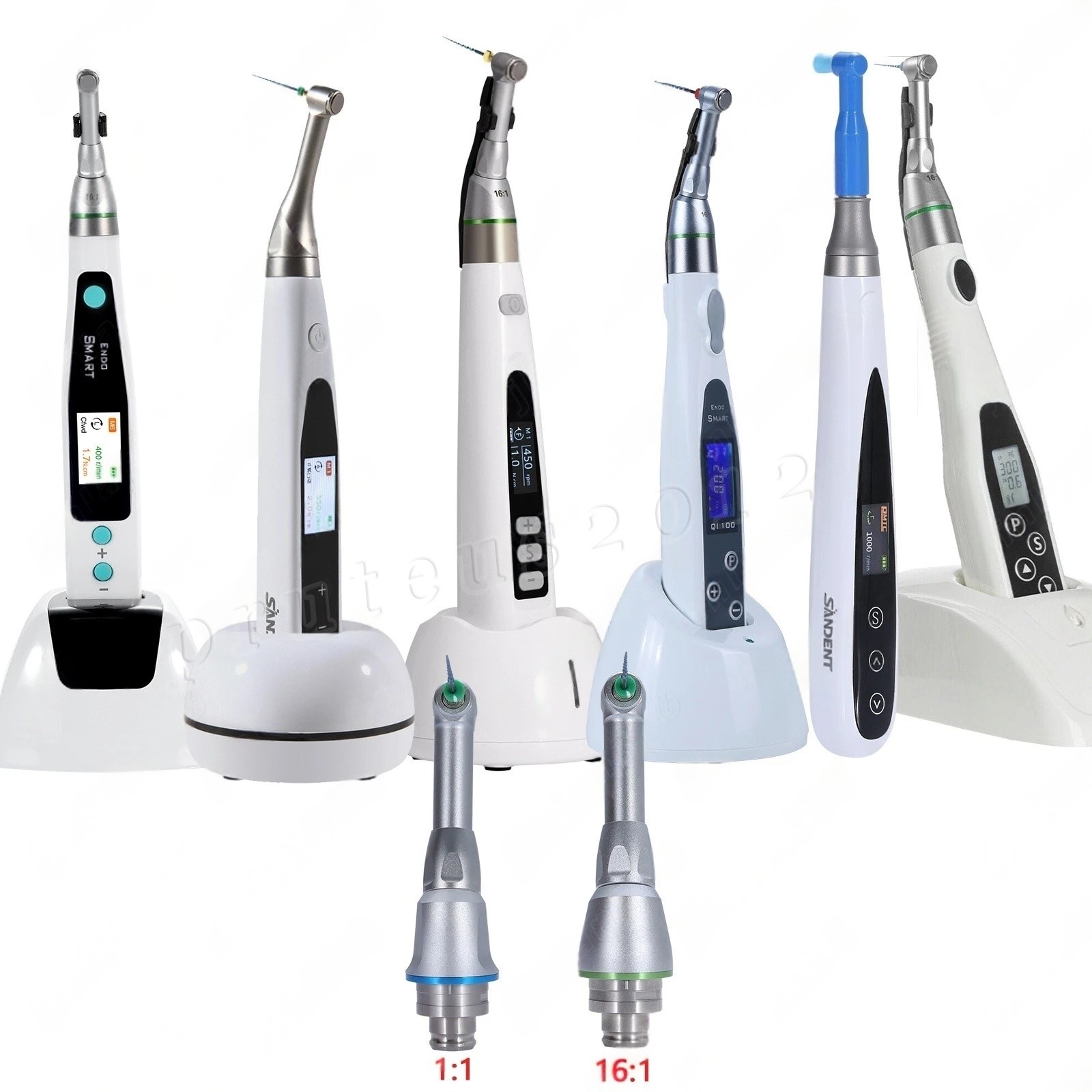 Dental Cordless Endo Motor LED 16:1 Root Canal Treatment / 1:1 16:1 Head