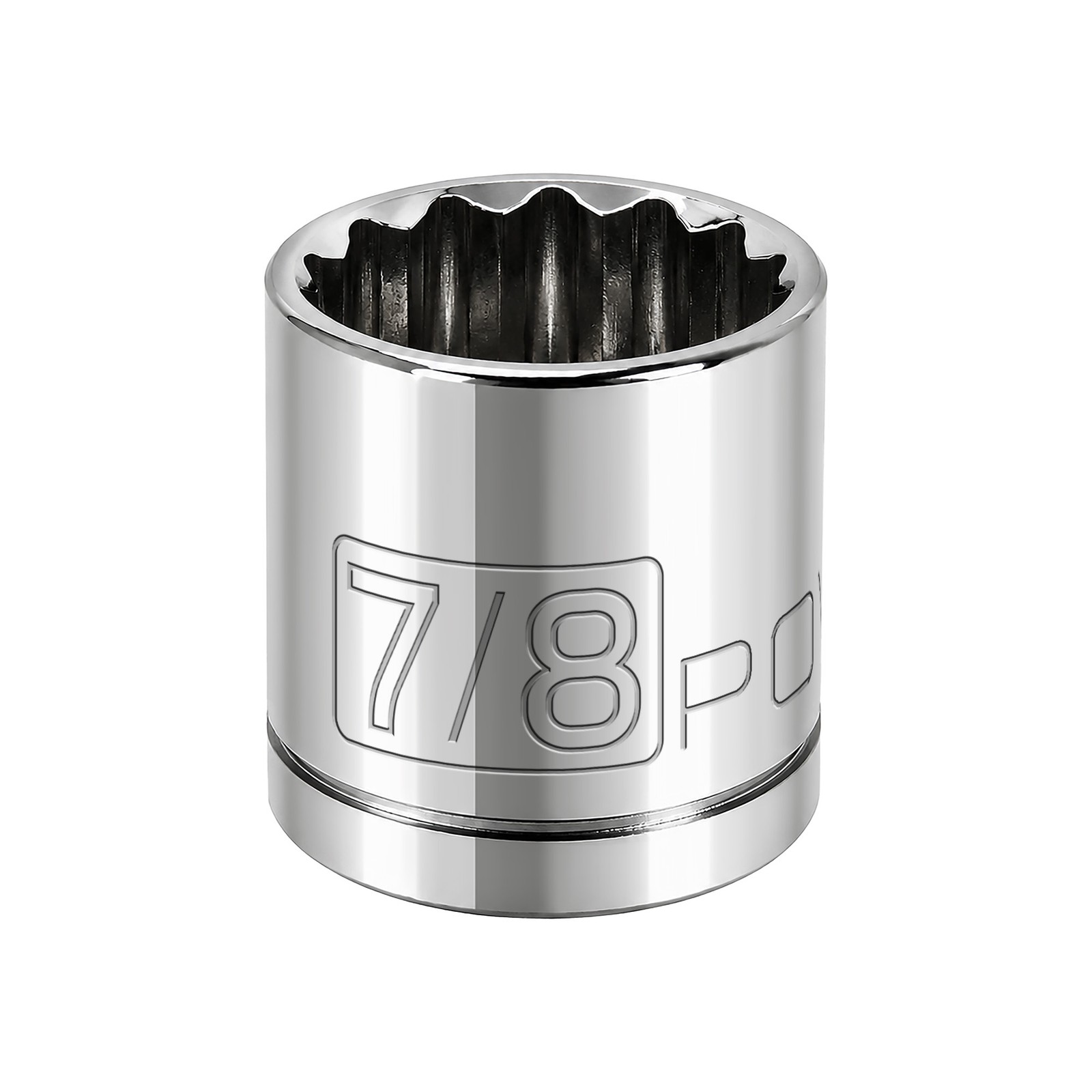 Powerbuilt 3/8 Inch Drive x 7/8 Inch 12 Point Shallow Socket - 641010