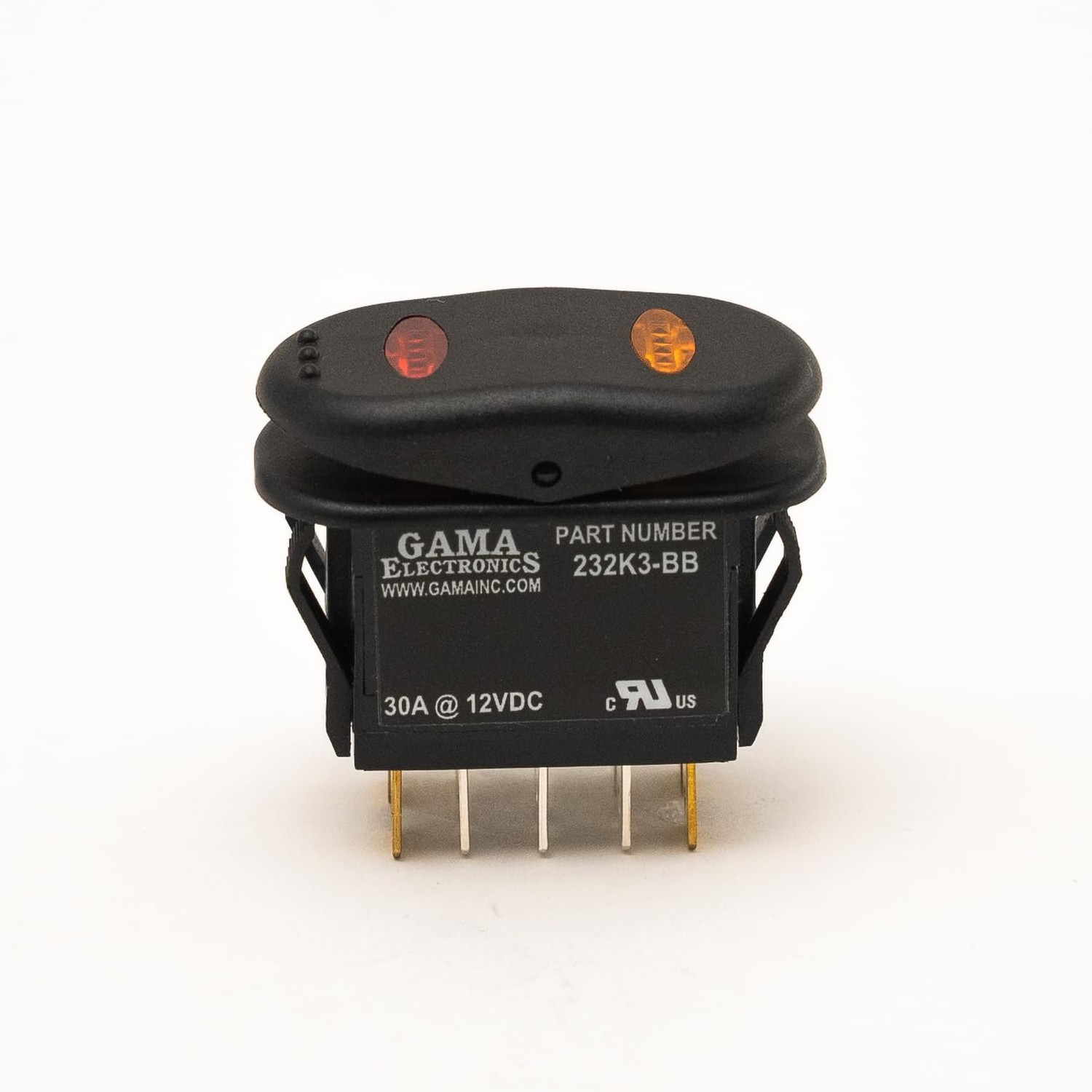 Waterproof Illuminated Double Pole, Double Throw 3 Position Momentary On-Off-...