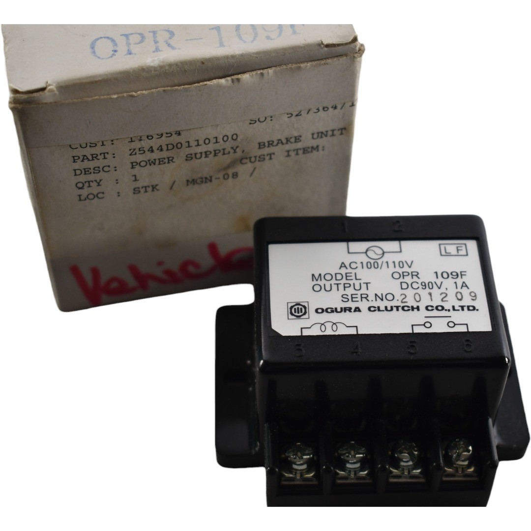 NEW Ogura OPR-109F Clutch Rectifier Power Supply AC110V DC90V 1A