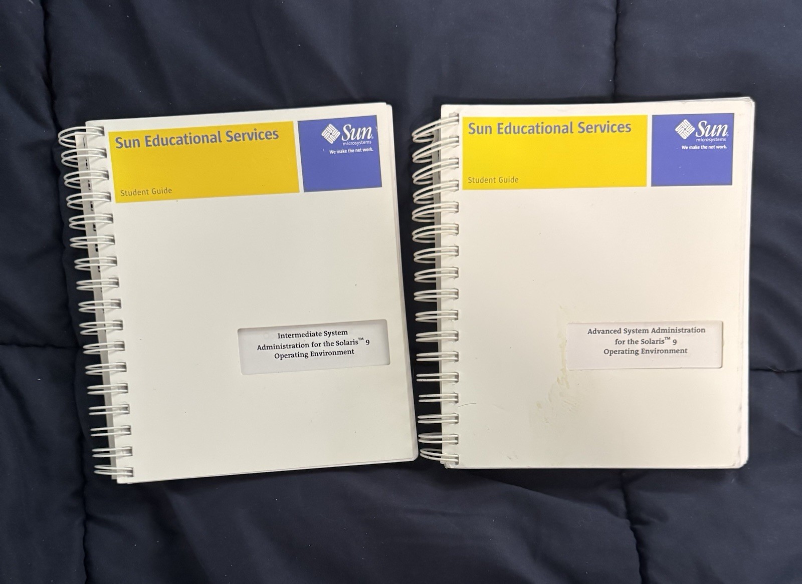 Lot 2 Books Sun Microsystems Solaris 9 Intermediate & Advanced Administration