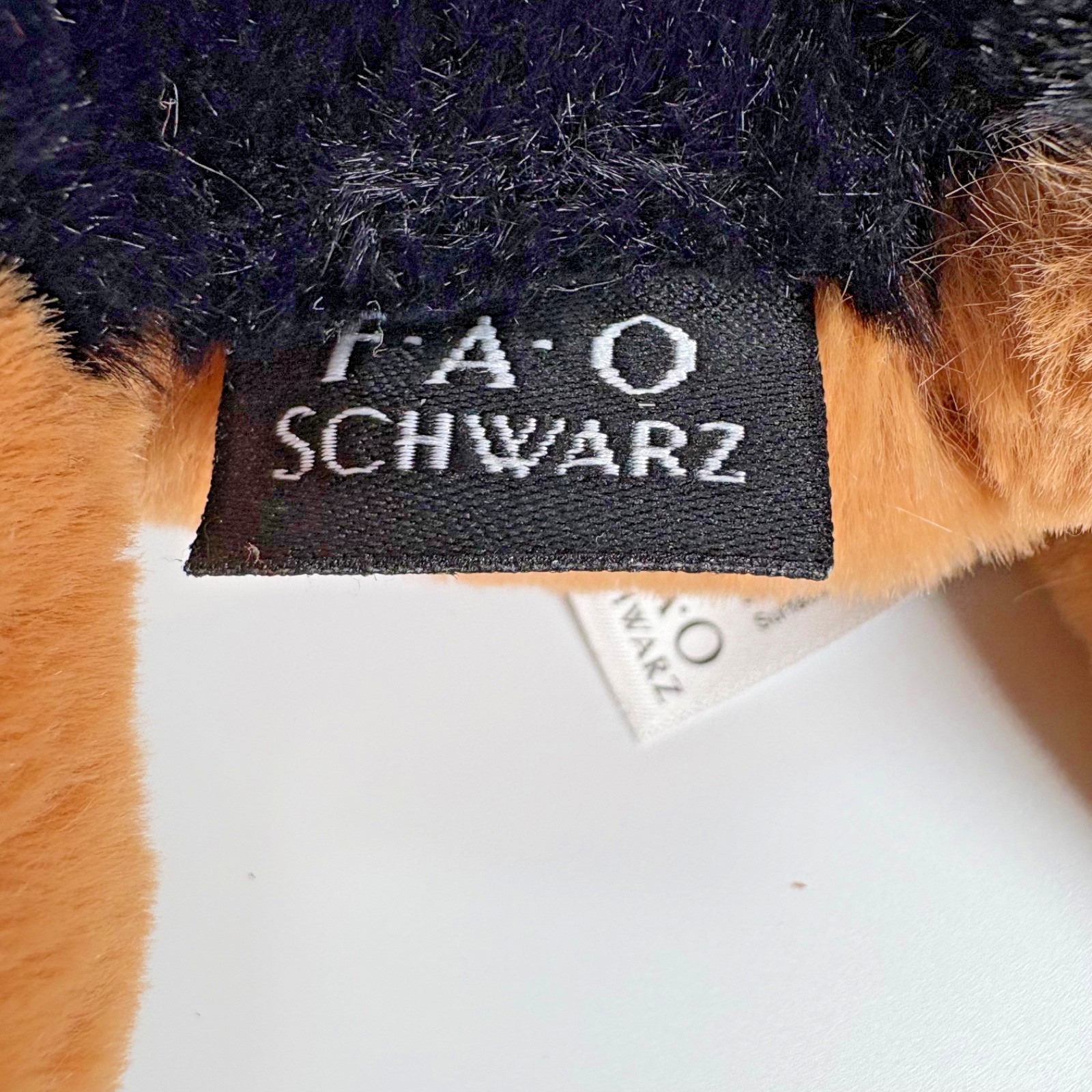 FAO Schwarz Realistic German Shepard Plush 13” Stuffed Animal Stuffy Soft Dog