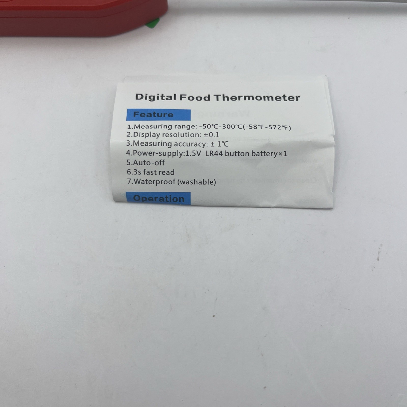 Yacumama Digital Thermometer Waterproof NEW