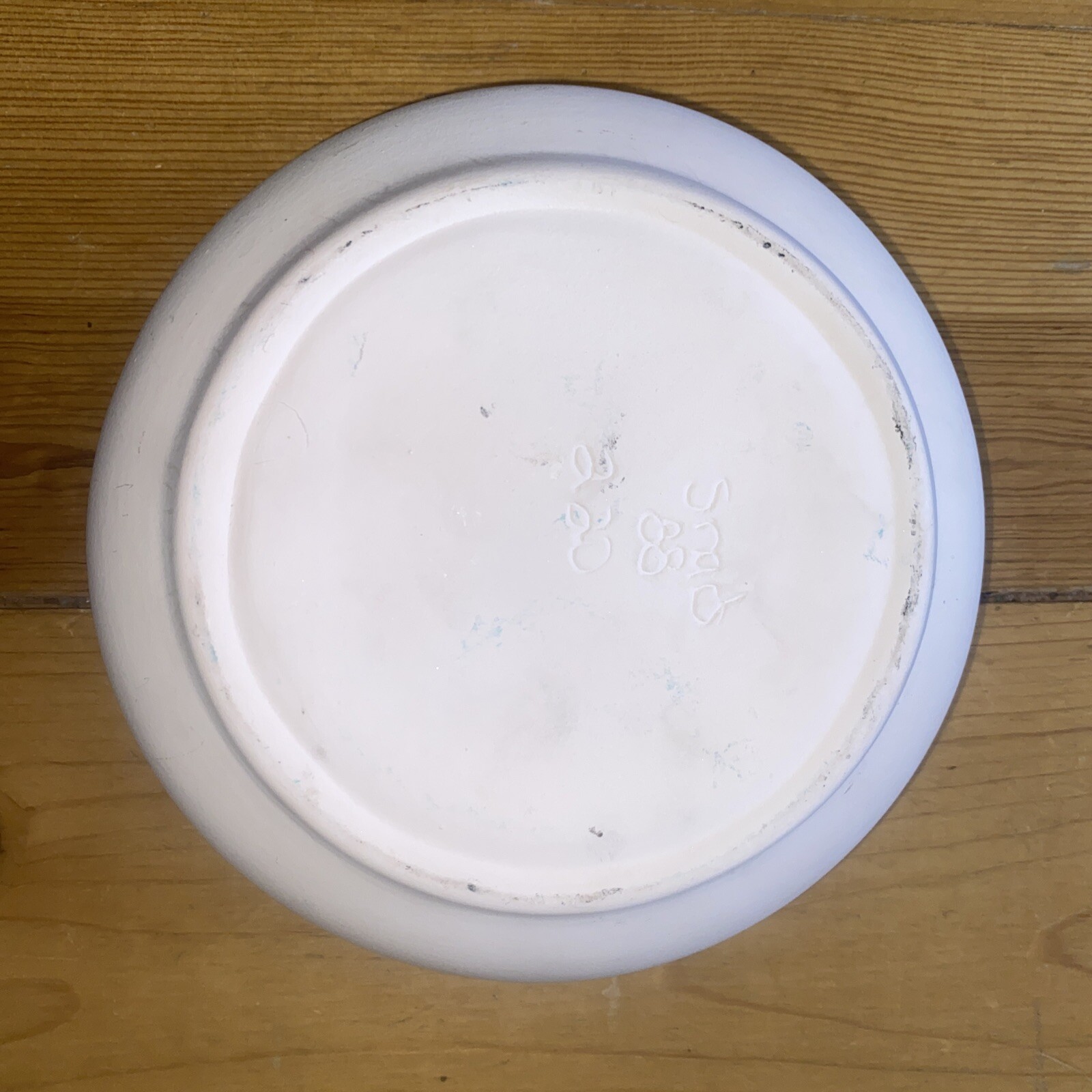 Light pink, signed ceramic covered dish