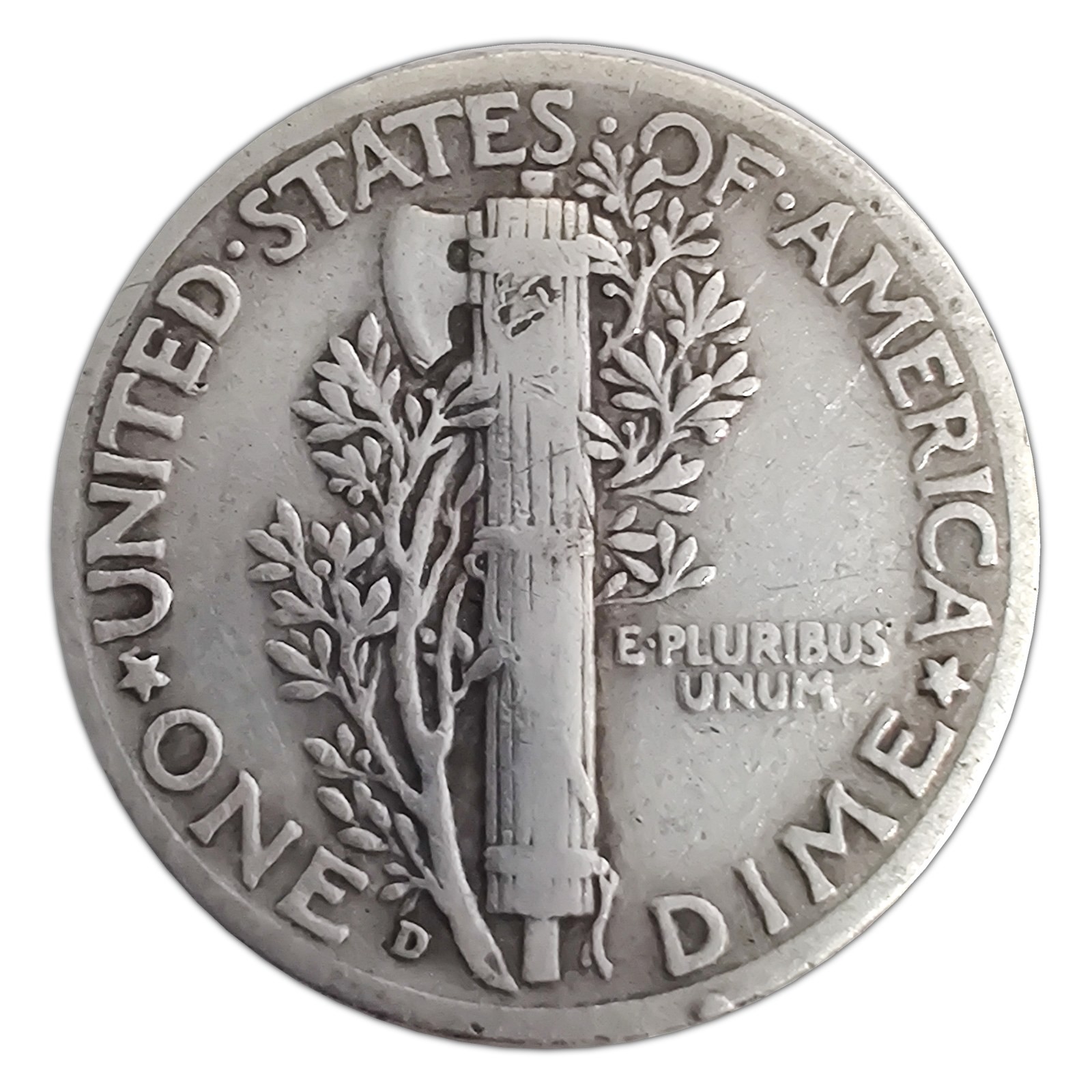 1941-D Mercury Dime VG Very Good 90% Silver