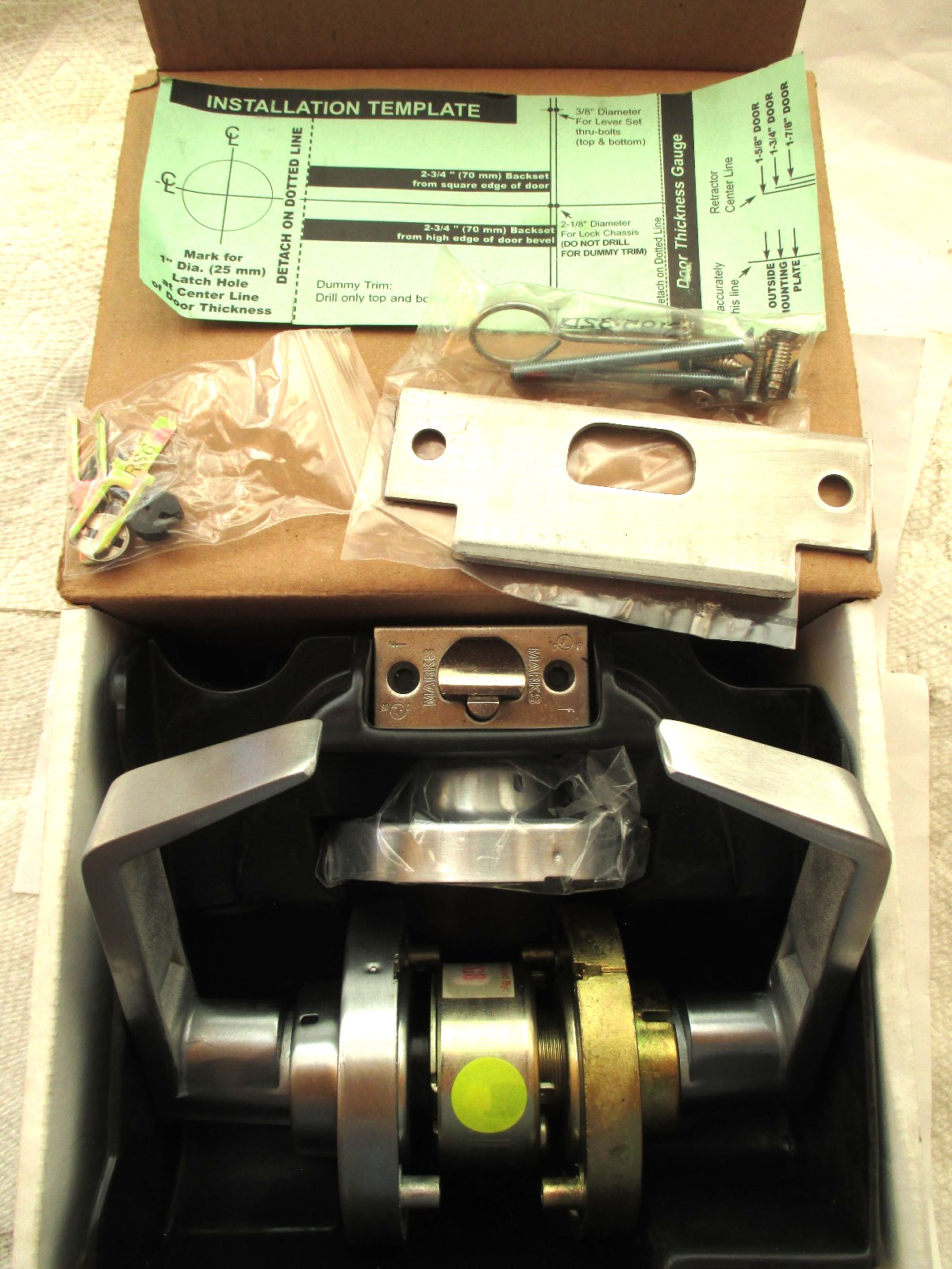 Marks 195 Commercial Lever Set / Leverset Lockset