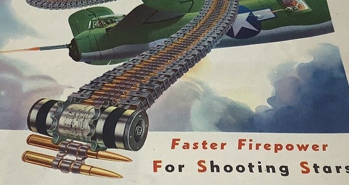 Vintage NOS - WWII / P-51 Hughes Aircraft 50 Caliber Ammunition Booster Feed