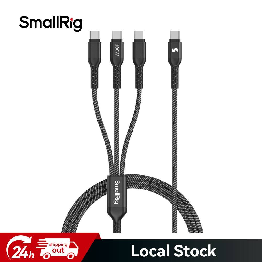SmallRig 3-in-1 USB-C Charging Cable 100W Fast Charge & USB 2.0 Data Transfer