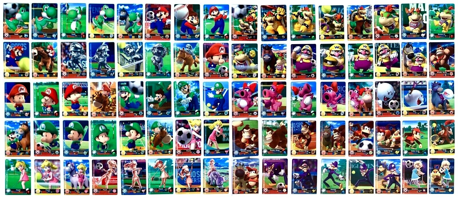 Mario Sports Superstars Amiibo Individual Cards USA - PICK From 90 Cards !