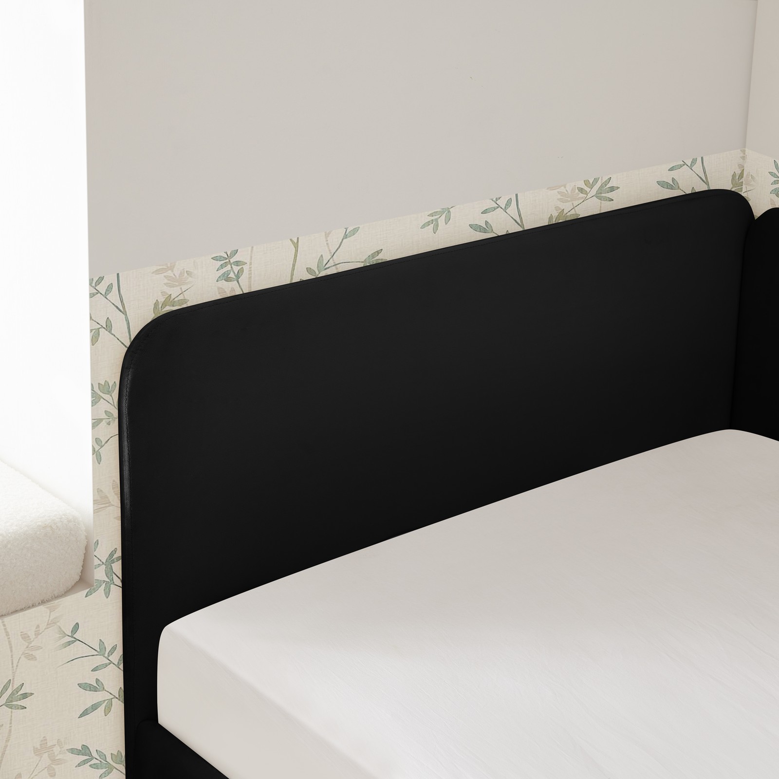 Twin Size Upholstered Platform Bed Frame with 2 Storage Drawers, Adjustable Vel
