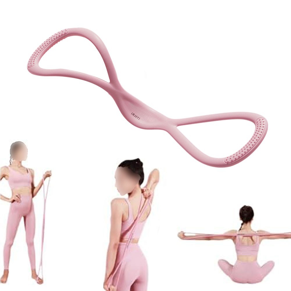 Elastic Figure 8 Resistance Bands for Diverse Muscle Groups and Posture Aid