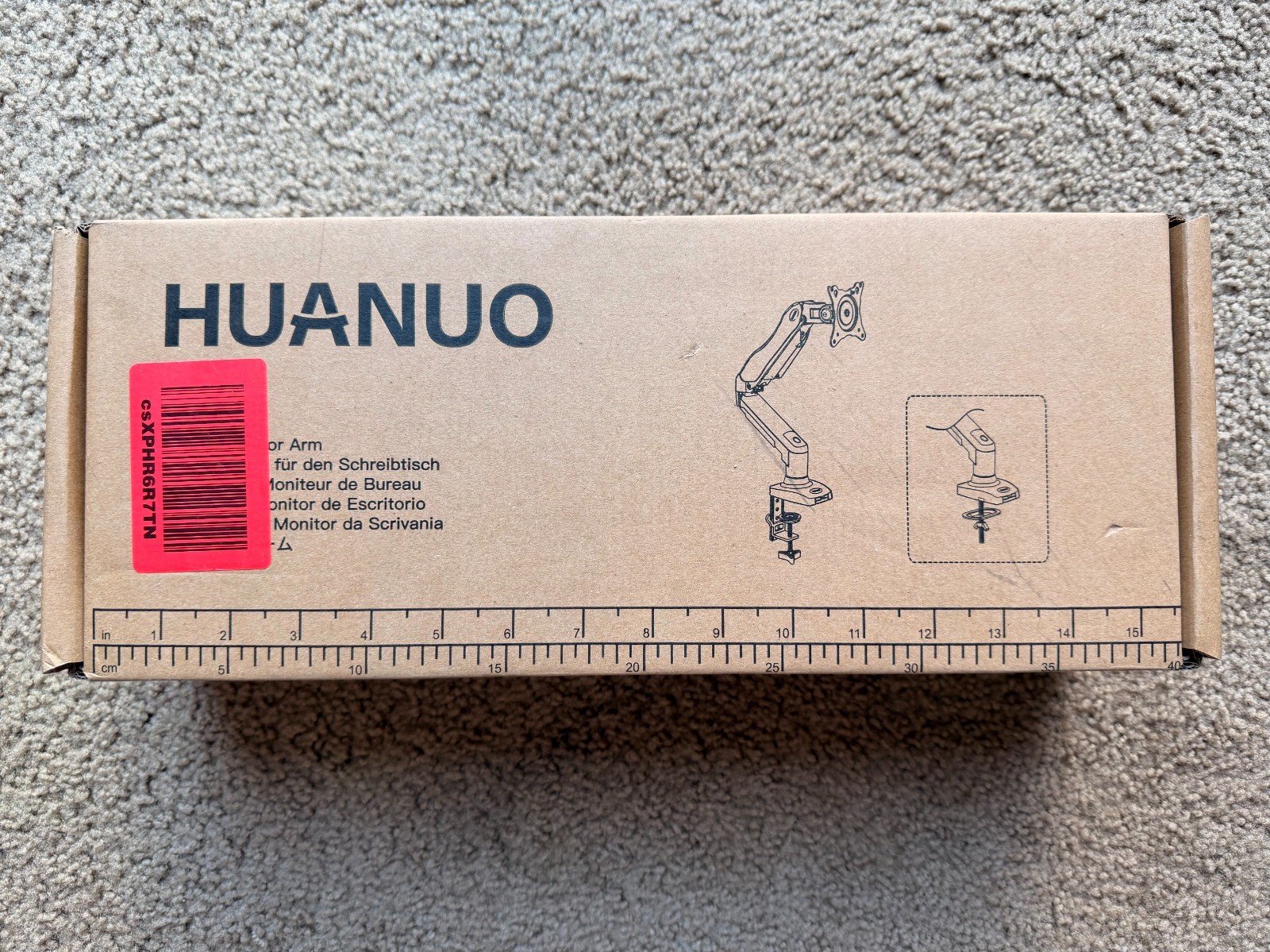 HUANUO HNSS6 Monitor Desk Mount Arm VESA Gas Spring - New Open Box