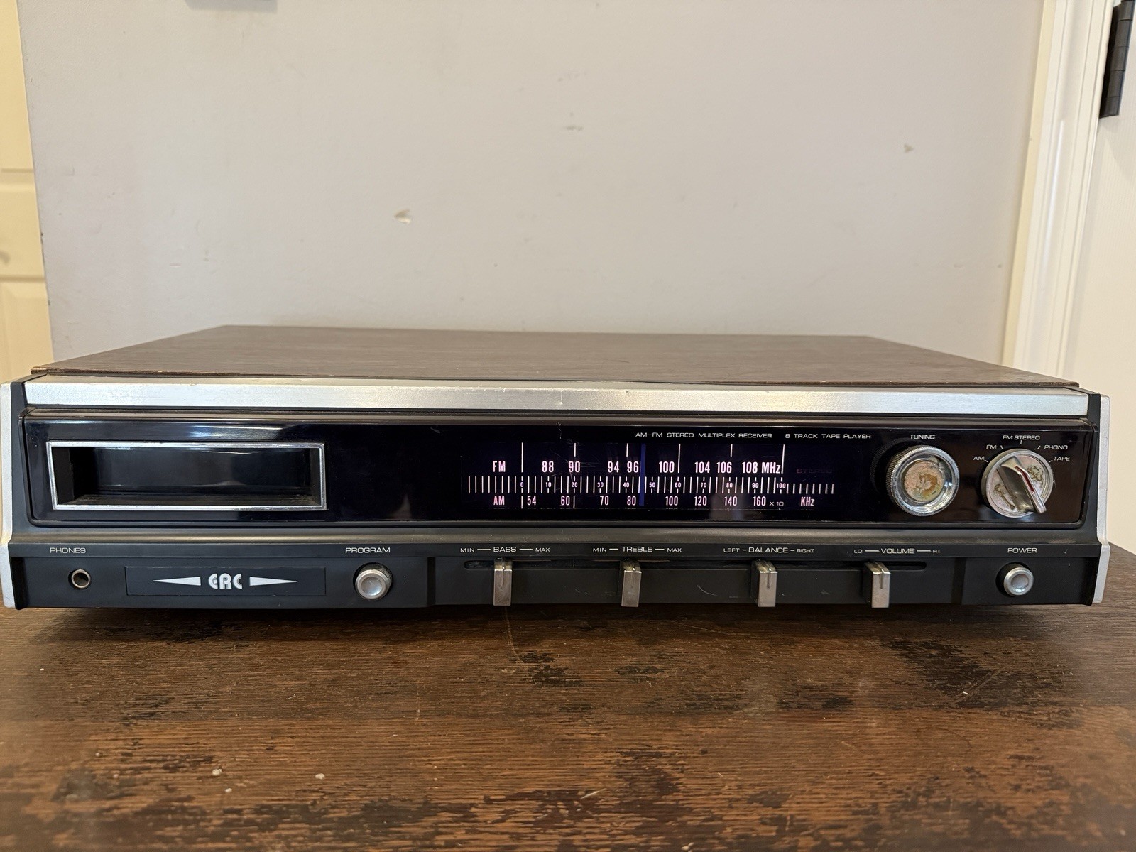 💙Vtg 1970s LLOYD's AM-FM Stereo Multiplex Receiver 8 Track Player- 8340-TESTED